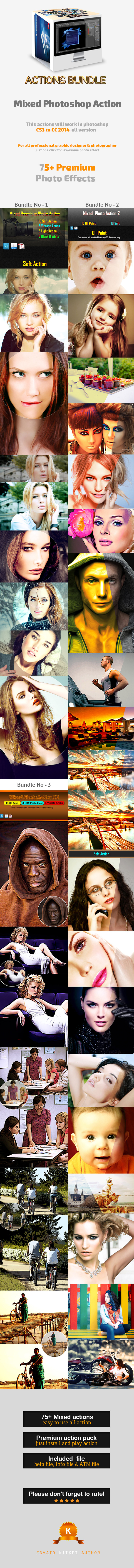 Mixed Photoshop Actions Bundle