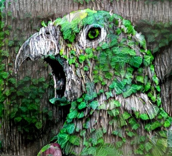 Wooden parrot