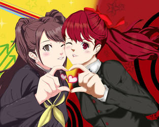 Rise and Kasumi: Persona Girlies. 