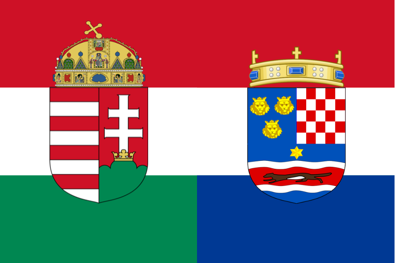 Flag of Hungary-Croatia