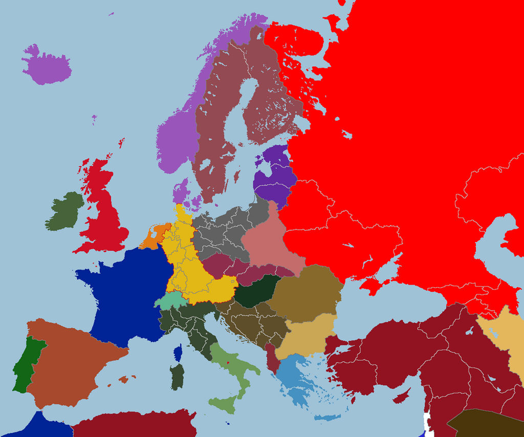 Map of Consulate Europe, 1924