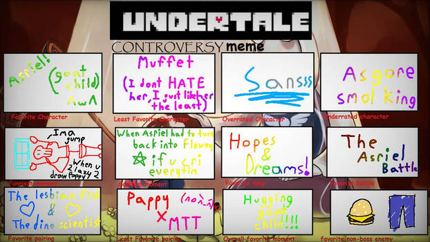 Undertale Controversy Meme