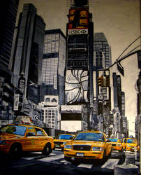 time square , taxi taxi...