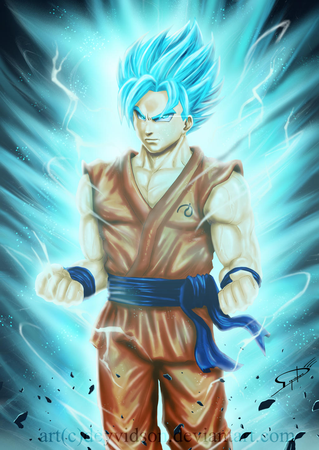 Fan art: Goku Super Sayajin Blue