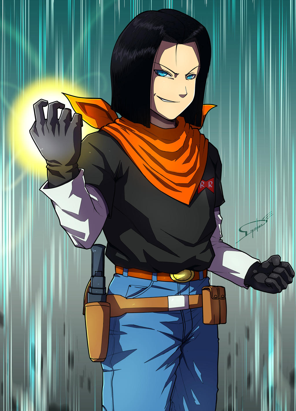 Commission : Android 17 by Deyvidson on DeviantArt