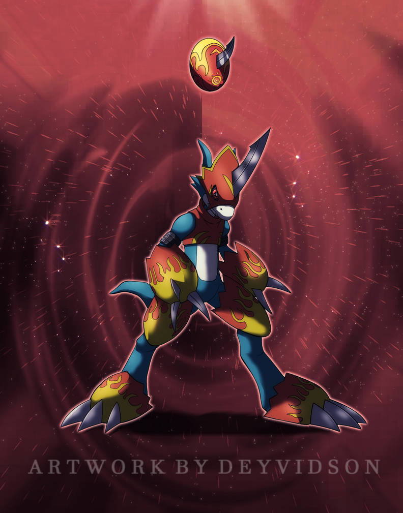 Flamedron Flamedramon by Deyvidson on DeviantArt