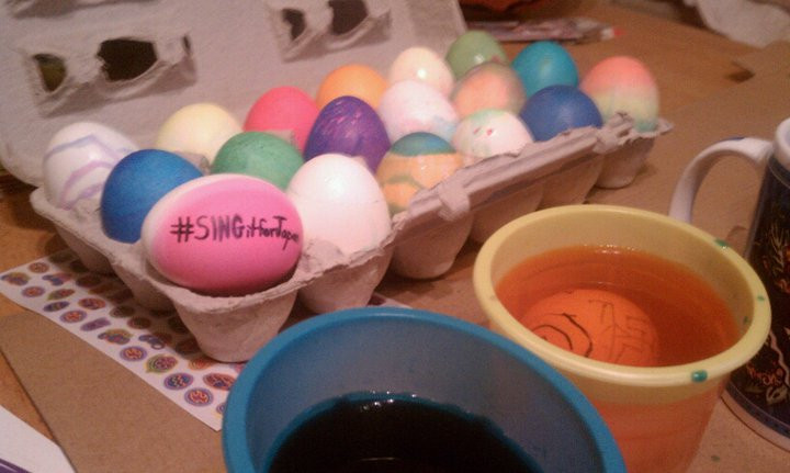 SINGitforJapan: Easter Eggs