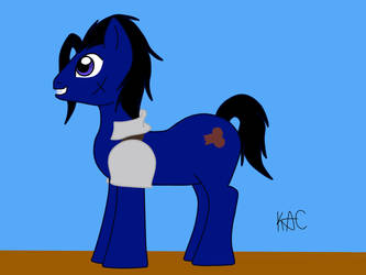 Zack Fair Pony concept by FoxyGrimReapess