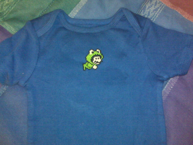 Mario - Cross-stich Onesie