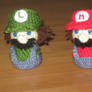 Mario and Luigi Amigurumi