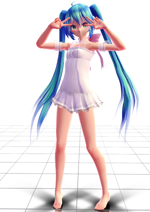 TDA Miku White Dress