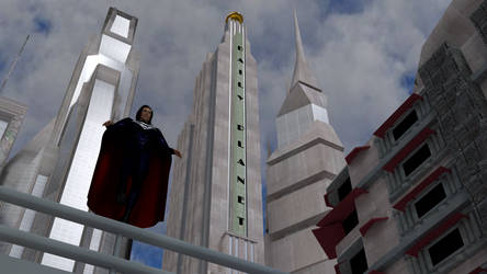 SUPERMAN LIVES RECREATION - Metropolis Test Render