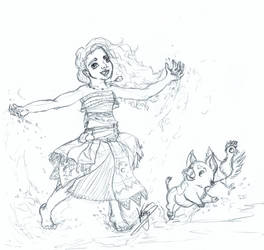 Disney Moana Sketch