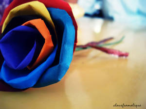 paper-made flower