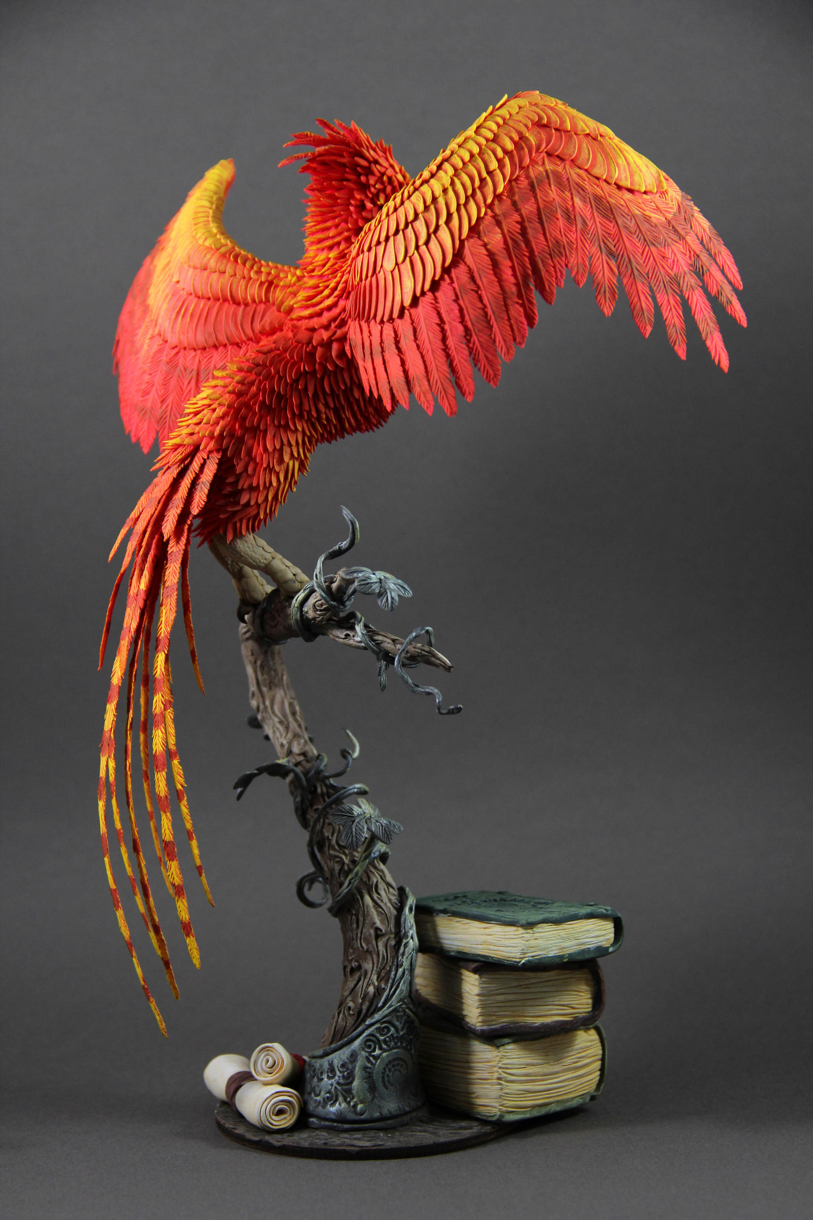 Fawkes phoenix Dumbledore (Harry Potter sculpture) by