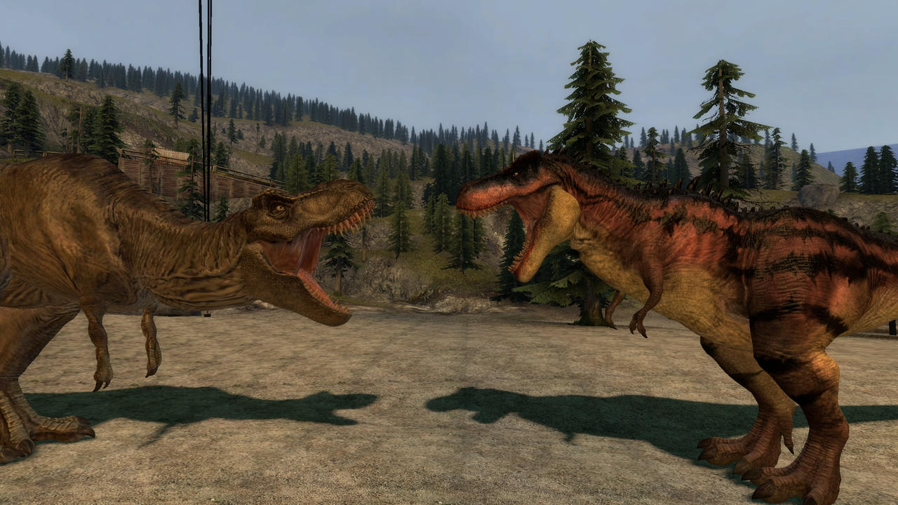 t rex vs tarbosaurus by richardtheallosauru on DeviantArt