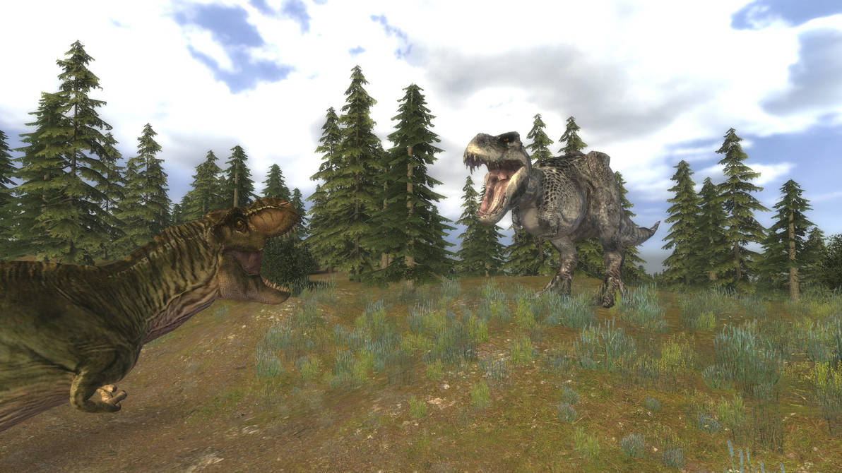 T rex vs V rex by richardtheallosauru on DeviantArt