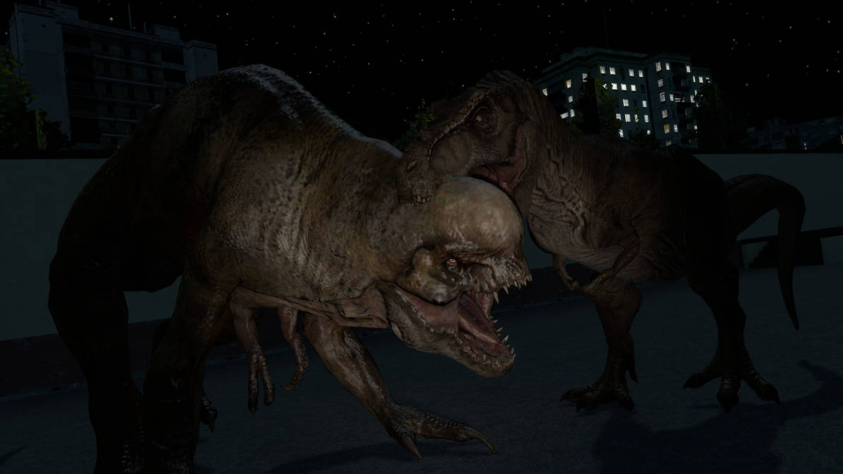 T rex vs Distortus rex by richardtheallosauru on DeviantArt