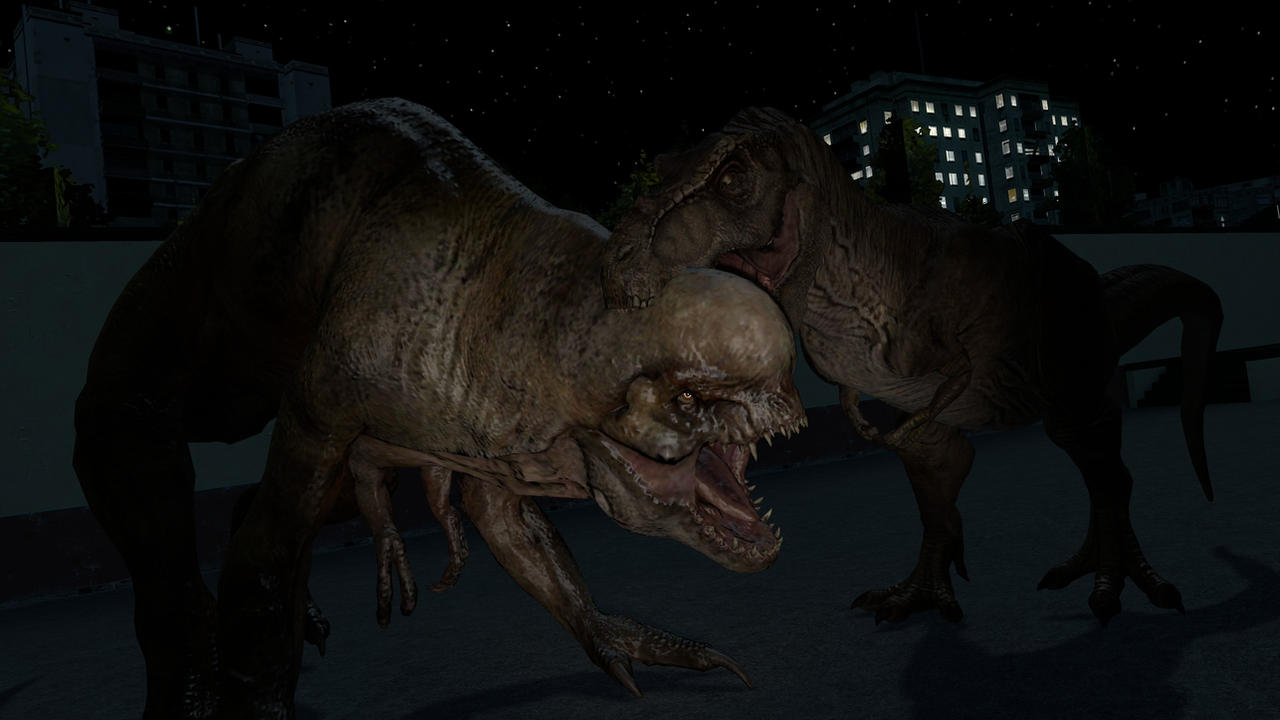 T rex vs Distortus rex by richardtheallosauru on DeviantArt