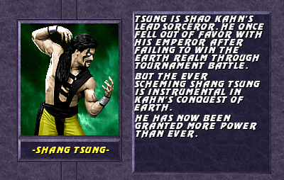 Mortal Kombat Bio Stills: SHANG TSUNG by CrucialSuicide on DeviantArt