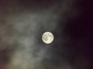 Misty Super Moon