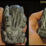 newest carved stone Cthulhu idol - WIP