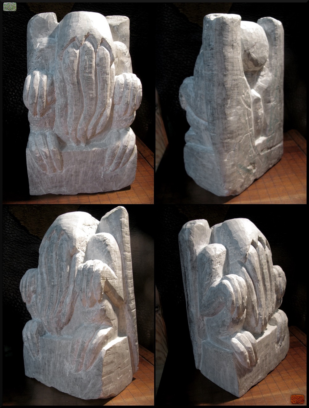 8 inch Stone Cthulhu Idol in Progress