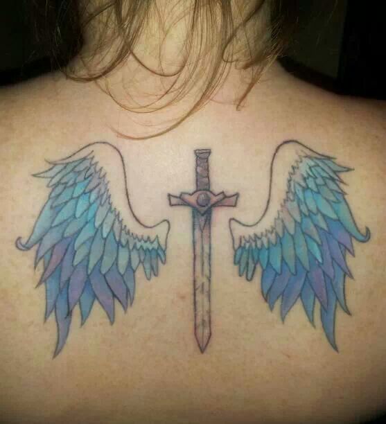 angel wings tattoo