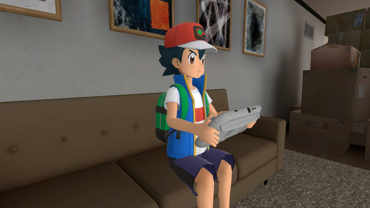 Ash Ketchum Using Computer Ash Ketchum Playing On a Wii U by BlueGachaTom113 on DeviantArt
