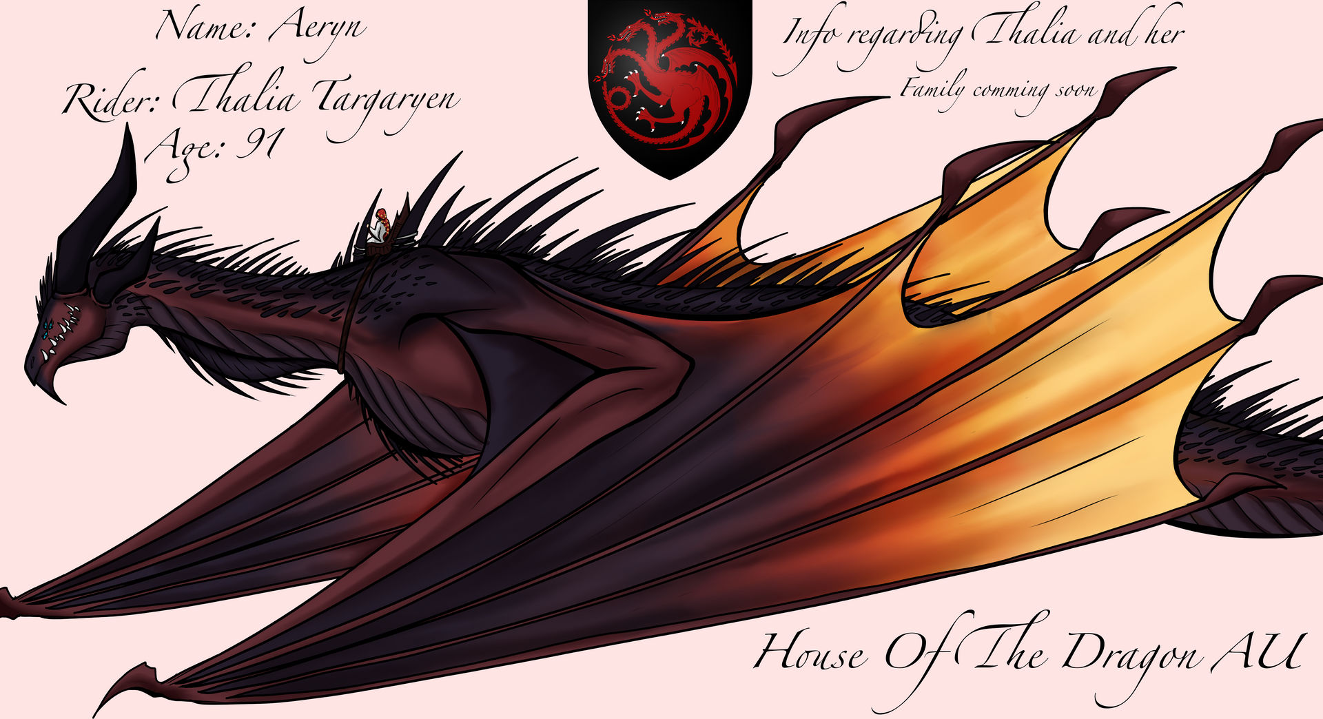 House of the dragon OC Thalia Targaryen by Heavenlysanctrum on DeviantArt
