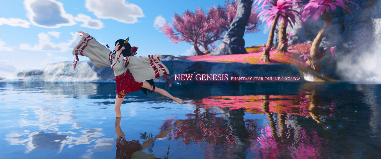 Pso2 2023-09-11 A Miko's Graceful Water Dance by Ragingwasabi on DeviantArt