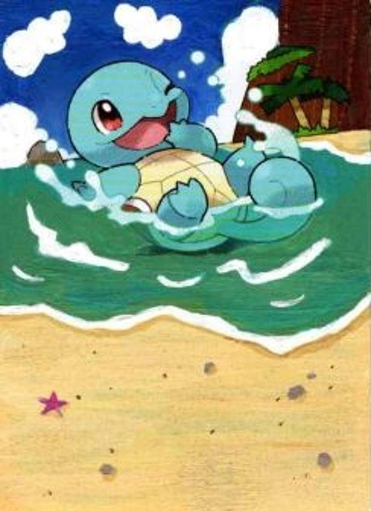 Painted Pokemon Card: Squirtle by Midnallu on DeviantArt Painted Pokemon Card: Squirtle by Midnallu on DeviantArt