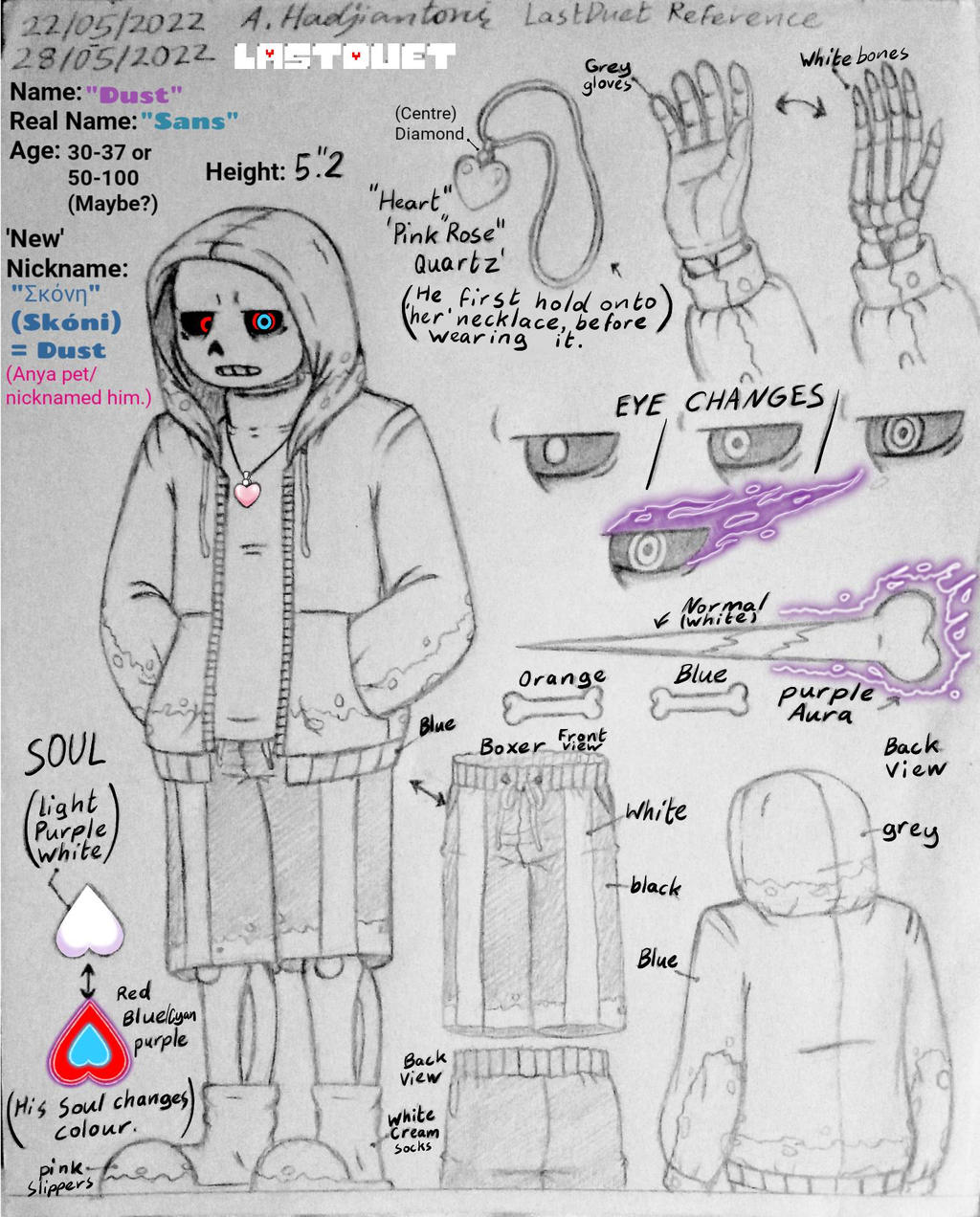 NEW SANS REFERENCE SHEET JUST DROPPED! THE PAPYRUS ONE WILL BE NEXT -  DUSTTALE: Disbelief With Dust by GoldenDarius