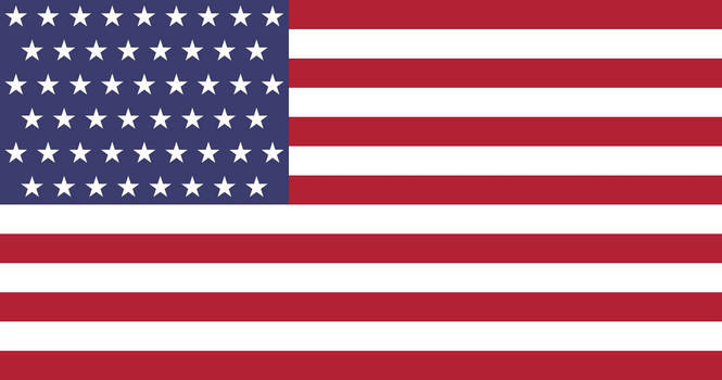 The American flag. 