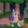 Twilight Sparkle And Spike Go Camping