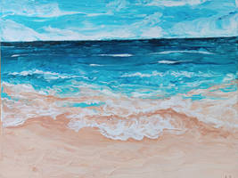 One day on the sea - Acryl pouring