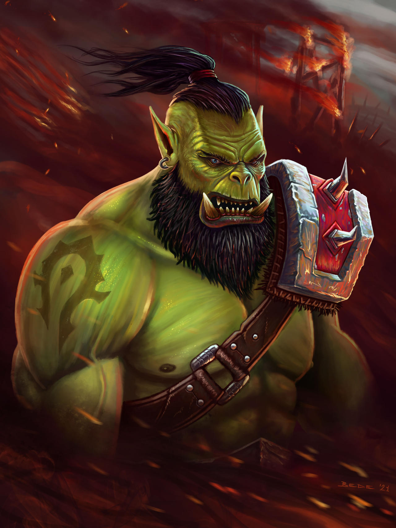 Orc Warrior by Wugrash on DeviantArt Orc Warrior by Wugrash on DeviantArt