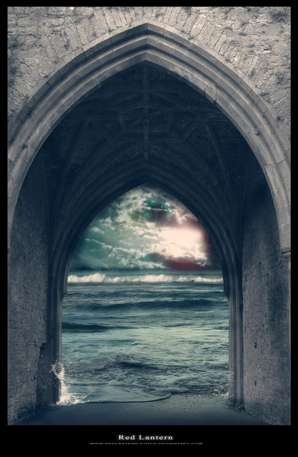 Background arch and sea