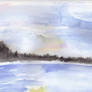 Lake Watercolor