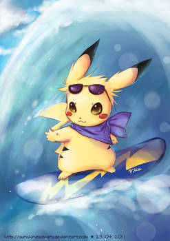 Surfing Pikachu