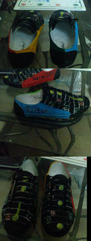 Guitar Hero Shoes - HALF DONE