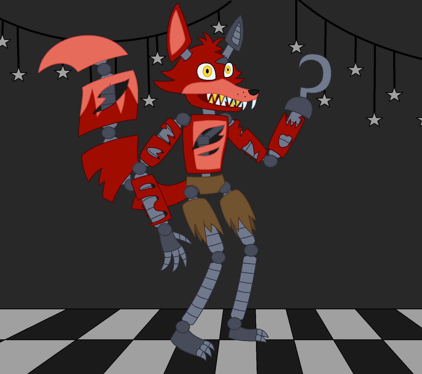 FNAF - Withered Foxy by BootsDotEXE on DeviantArt