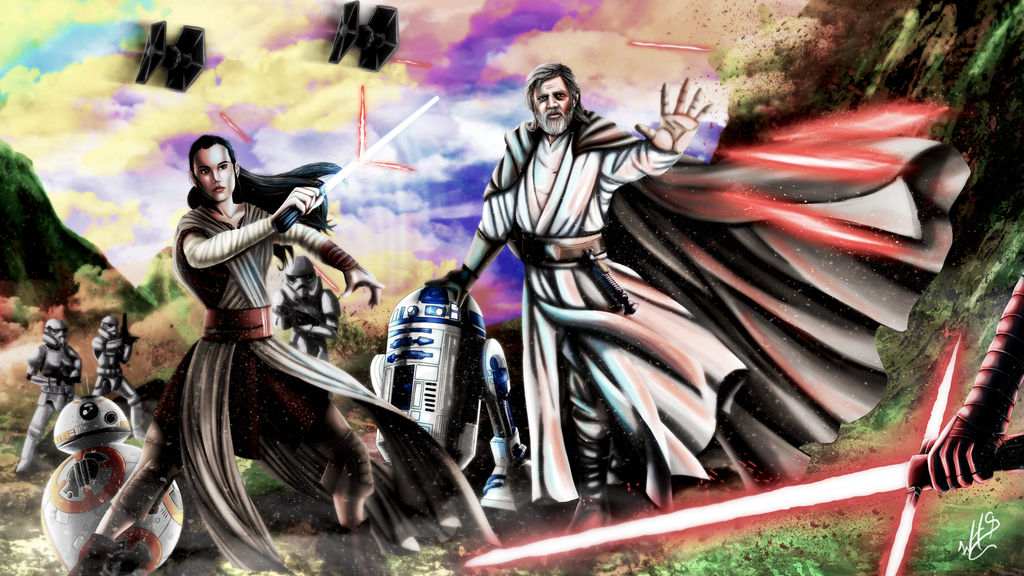Luke and Rey vs The First Order by woliveira on DeviantArt