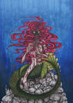 Bloody mermaid by Dracuria