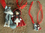 Little Red Riding Hood and Wolf Polymer Clay