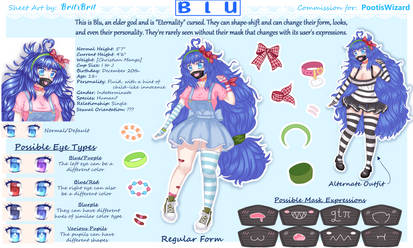 Blu Reference Sheet