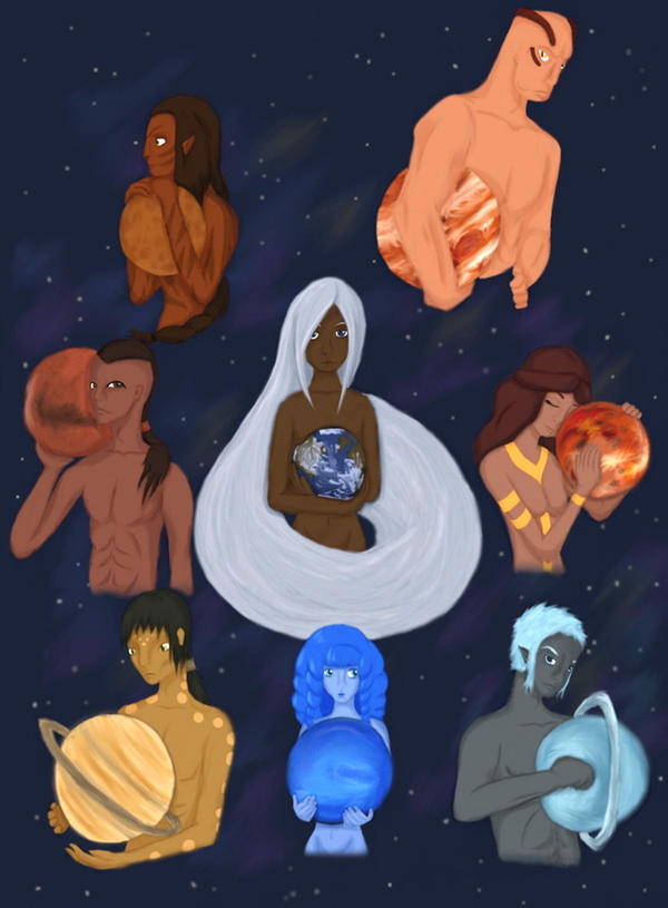 Sentient Planet Deviantart The Planets by MasantaQ on DeviantArt