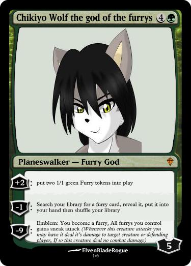 Magic card: Chikiyo Wolf