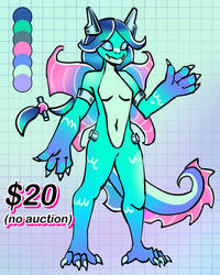 Blue lizard adoptable $20 (Paypal only) Available!