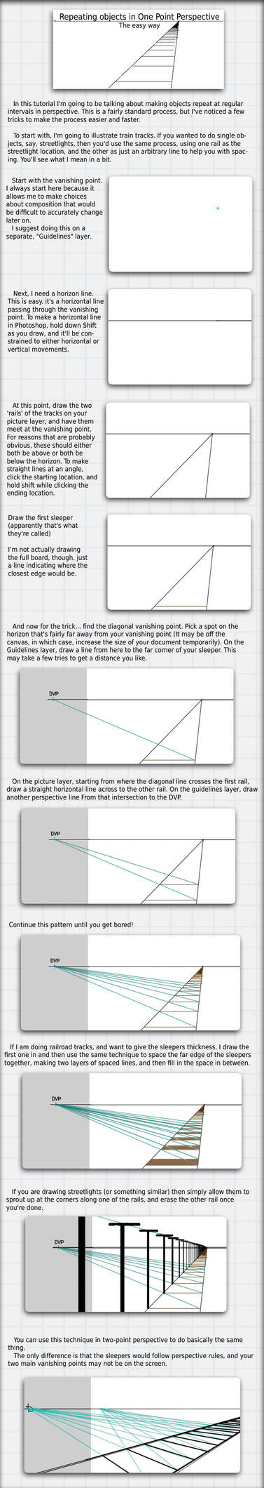 Easy Repeating Objects in Perspective